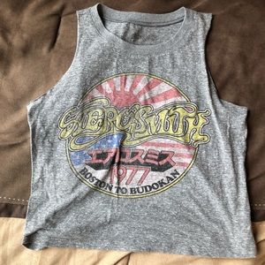 Gray Aerosmith Tank